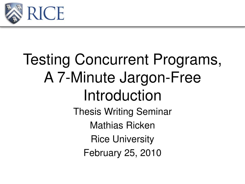 PPT - Enhancing Unit Testing for Concurrent Programs: A Novel ...