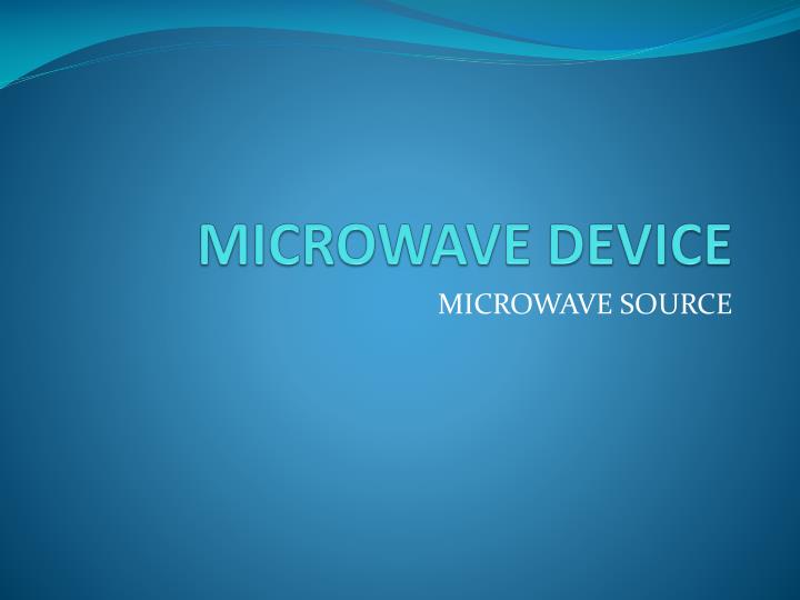 microwave device