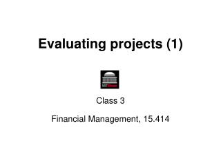 Evaluating projects (1)