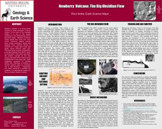 Newberry Volcano: The Big Obsidian Flow