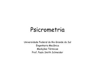 psicrometria