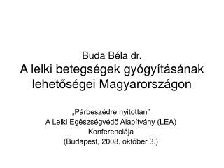 buda b la dr a lelki betegs gek gy gy t s nak lehet s gei magyarorsz gon