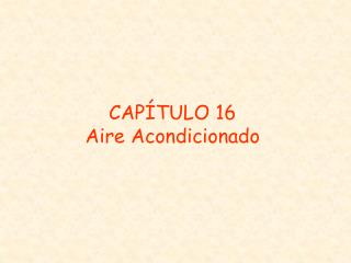 cap tulo 16 aire acondicionado