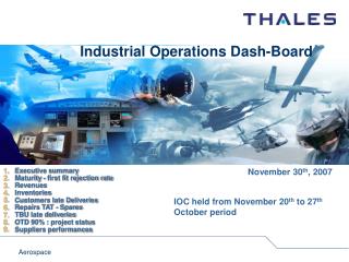 Industrial Operations Dash-Board
