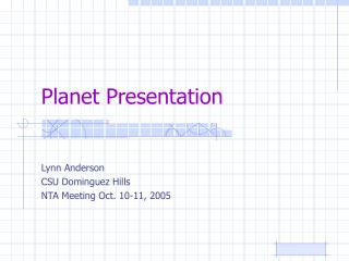 Planet Presentation