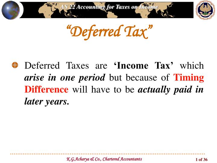 deferred tax