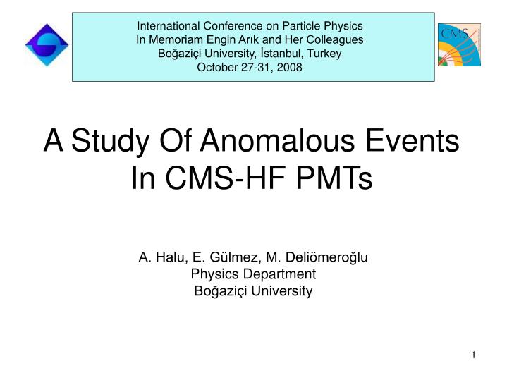 a study of anomalous events in cms hf pmts