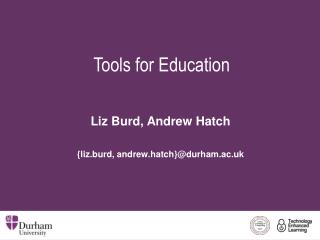 Tools for Education