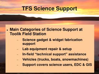TFS Science Support