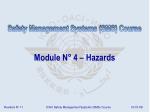 Module N° 4 – Hazards - slide 1