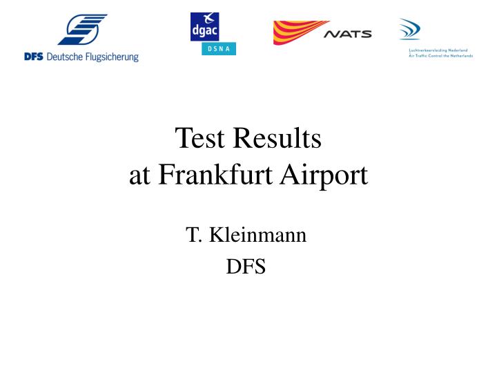 test results at frankfurt airport
