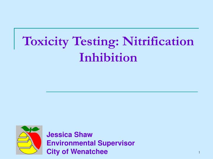 toxicity testing nitrification inhibition
