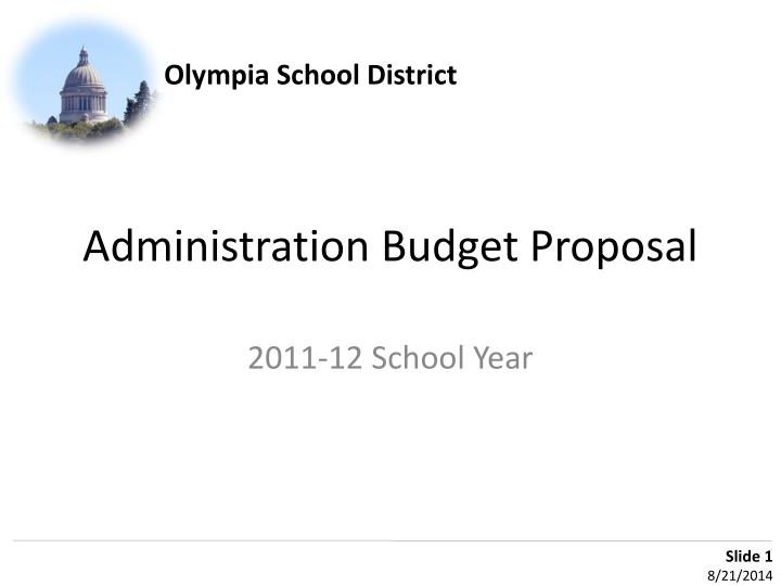 administration budget proposal