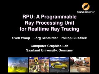 RPU: A Programmable Ray Processing Unit for Realtime Ray Tracing
