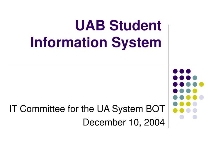 uab student information system