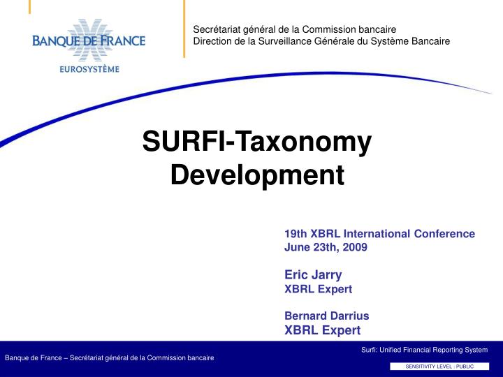 surfi taxonomy development