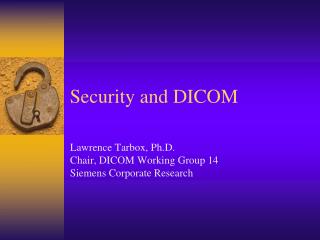 Security and DICOM