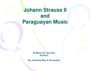 Johann Strauss II and Paraguayan Music