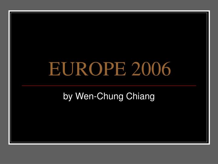 europe 2006