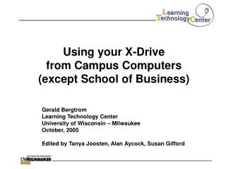 Using your X-Drive from Campus Computers (except School of Business)