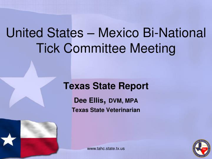 united states mexico bi national tick committee meeting