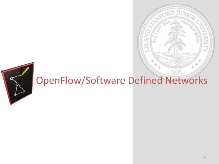 openflow software defined networks