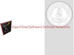 OpenFlow/Software Defined Networks - slide 1