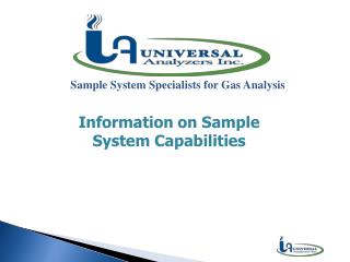 Sample System Specialists for Gas Analysis