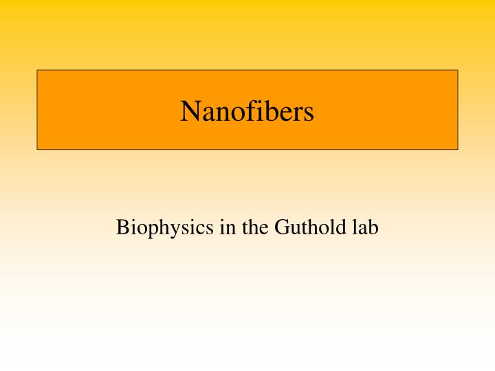 nanofibers
