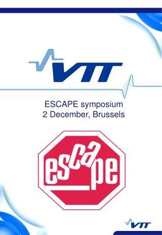 ESCAPE symposium 2 December, Brussels