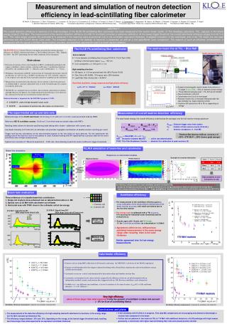 Measurement and simulation of neutron detection