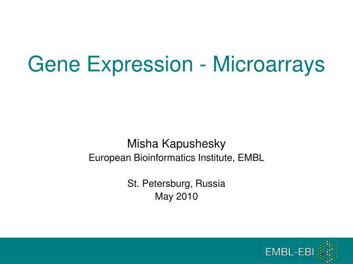 gene expression microarrays