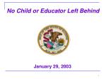 No Child or Educator Left Behind - slide 1
