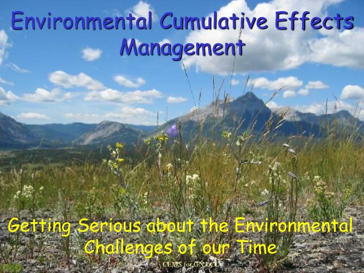 environmental cumulative effects management
