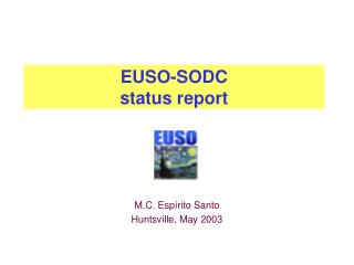 EUSO-SODC status report