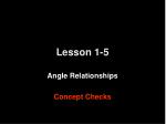 Exploring Angle Relationships: Concept Checks for Understanding - slide 1