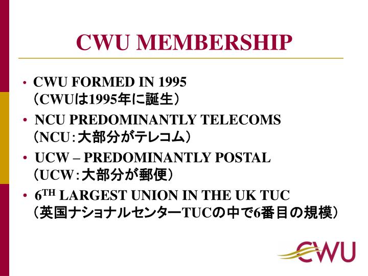 cwu membership