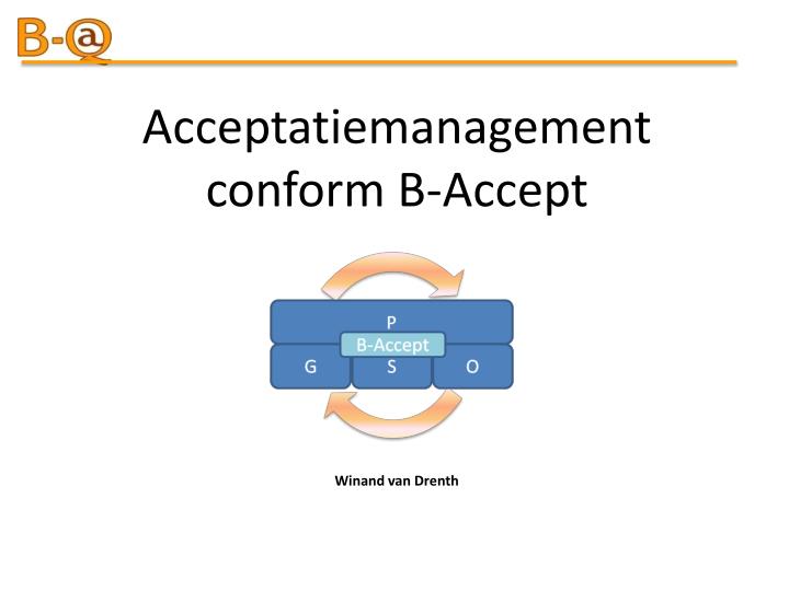 acceptatiemanagement conform b accept winand van drenth