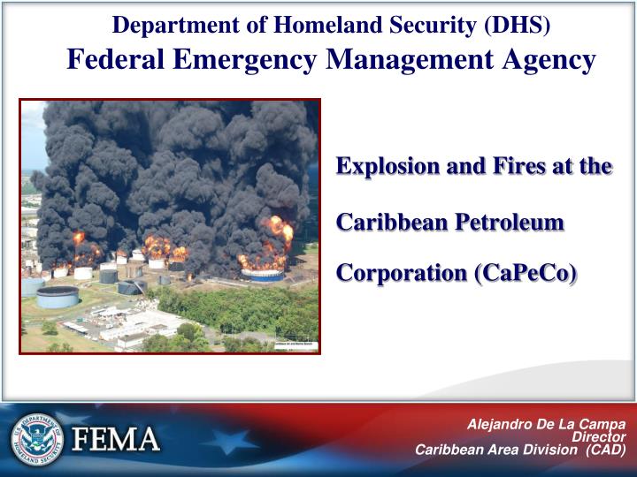 explosion and fires at the caribbean petroleum corporation capeco
