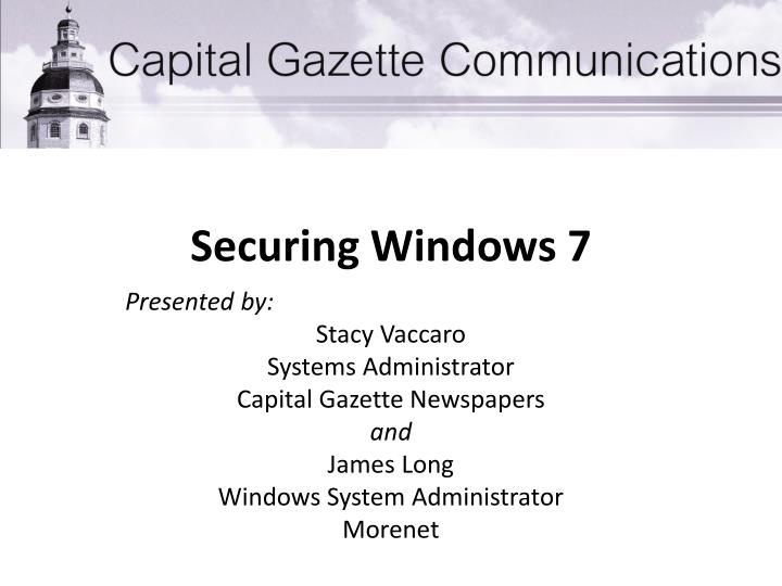 securing windows 7