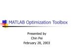 matlab optimization toolbox ubc