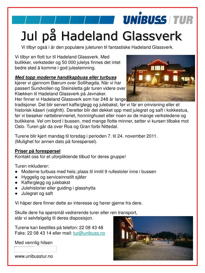 jul p hadeland glassverk