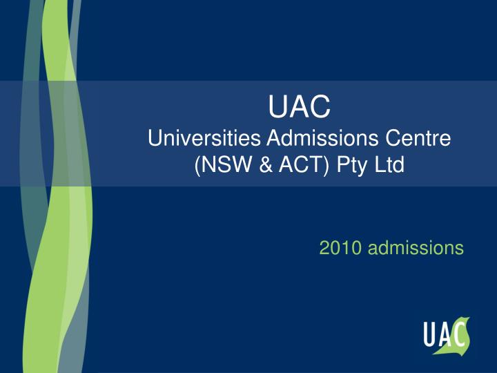 2010 admissions