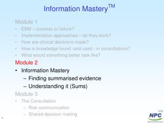 Information Mastery TM