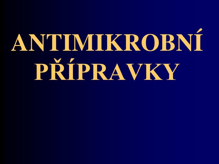 antimikrobn p pravky