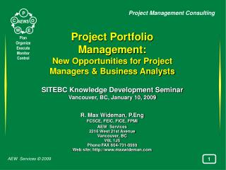 Project Portfolio Management: New Opportunities for Project Managers &amp; Business Analysts