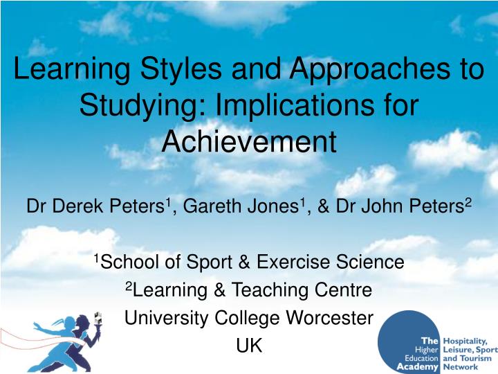 learning styles and approaches to studying implications for achievement