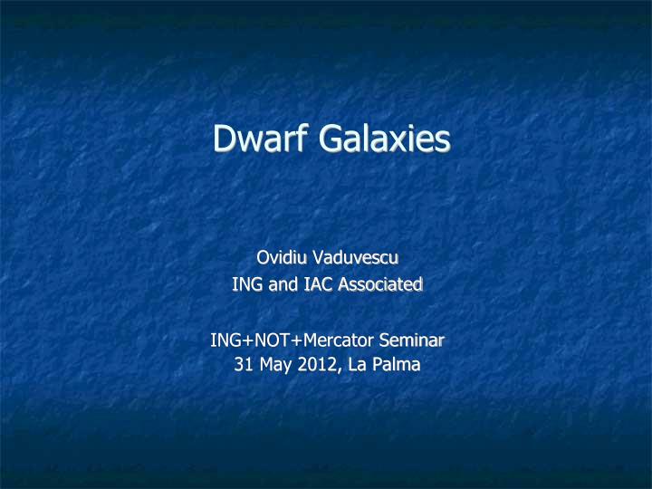 ovidiu vaduvescu ing and iac associated ing not mercator seminar 31 may 2012 la palma
