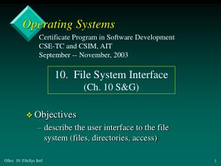 Operating Systems