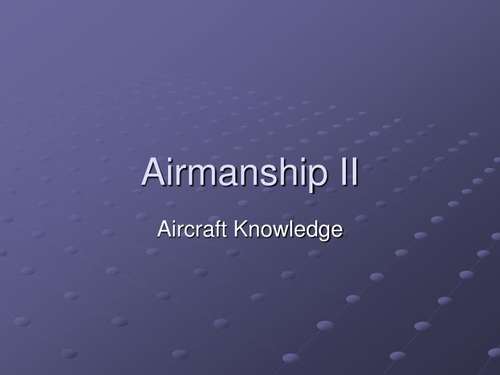 airmanship ii
